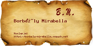 Borbély Mirabella névjegykártya